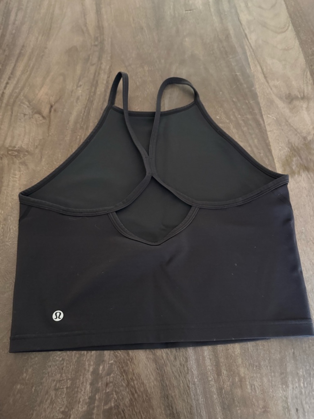 Lululemon Wunder Train High-Neck Cross-Back Tank Black SIZE 10 - Picture 3 of 3